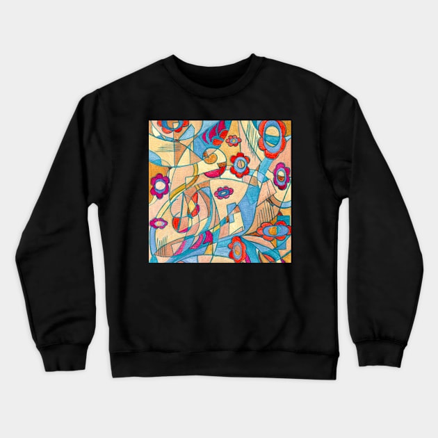 Abstraction painting Crewneck Sweatshirt by olgart